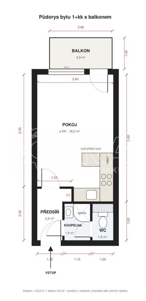 Prodej bytu 1+kk, 29 m², ul. U parku, Ostrava - Moravská Ostrava